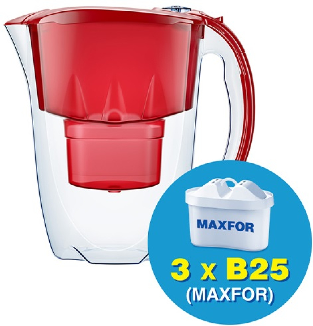 Кана за пречистване на вода AQUAPHOR AMETHYST RED с три патрона B25 Максфор Плюс (МФП)